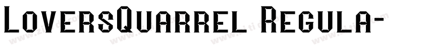 LoversQuarrel Regula字体转换